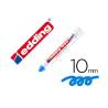 MARCADOR EDDING PERMANENTE 950 PASTA OPACA AZUL PUNTA REDONDA 10 MM PARA SUPERFICIES OXIDADAS/RUGOSAS