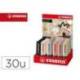 ROTULADOR STABILO BOSS PASTEL FLUORESCENTE 70 NATURE COLORS EXPOSITOR DE 30 UNIDADES COLORES SURTIDOS