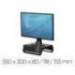 SOPORTE FELLOWES PARA MONITOR BREYTA 3 AJUSTES DE ALTURA HASTA 30 KG 100% RECICLABLE 350X300X80/118/155 MM NEGRO