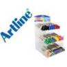 ROTULADOR ARTLINE SUPREME BRUSH BASE DE AGUA PUNTA TIPO PINCEL TRAZO VARIABLE EXPOSITOR DE 108 UNIDADES