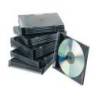 Caja CD/DVD Slim marca Q-Connect. Caja 25 ud.