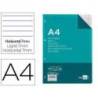 Recambio Liderpapel A4 100 hojas 100g/m2 horizontal con doble margen 4 taladros