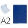Carpetas de gomas carton Liderpapel Din A2 azul