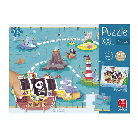 PUZZLE GOULA JUMBO XXL PIRATAS 48 PIEZAS