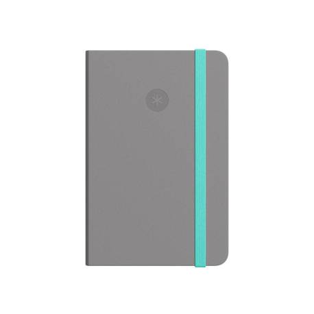 Cuaderno A5 Antartik Notes - Tapa Blanda, Hojas De Puntos, 80 Páginas Gris Y Turquesa