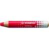 LAPIZ MARCADOR EN SECO STABILO MARKDRY PARA PIZARRA BLANCA COLOR ROJO CAJA DE 5 UNIDADES