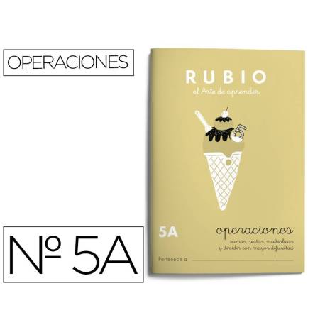 Cuaderno Rubio Operaciones nº 5 A Sumar, restar, multiplicar y dividir con mayor dificultad