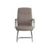SILLA Q-CONNECT ESCRITORIO MOD ENA SIMIL PIEL BASE METALICA ALT MAX 1050 ANC 630 PROF 650 COLOR GRIS