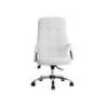 SILLA Q-CONNECT DIRECCION PIAV E SIMIL PIEL BASE METALICA ALT MAX 1250 ANC 610 PROF 700 MM RUEDAS PREMIUM COLOR BLANCO