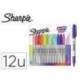 ROTULADOR SHARPIE PERMANENTE FINO GLAM POP BLISTER DE 12 UNIDADES COLORES SURTIDOS