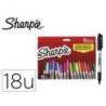 ROTULADOR SHARPIE PERMANENTE FINO PACK VUELTA AL COLE PEZ BLISTER DE 18 UNIDADES COLORES SURTIDOS