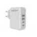 CARGADOR DE PARED GROOVY 4 USB COLOR BLANCO