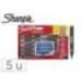 ROTULADOR SHARPIE ACRYLIC PUNTA REDONDA BLISTER DE 5 UNIDADES COLORES SURTIDOS