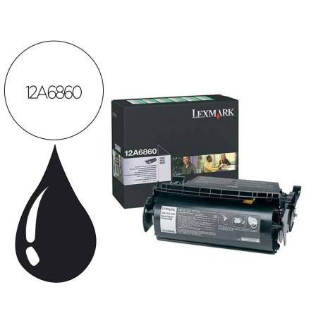 TONER LEXMARK LASER 12A6860 T620 / T622 COLOR NEGRO