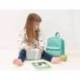 MOCHILA GUARDERIA LIDERPAPEL INFANTIL DISEÑO VERDE 250X115X210 MM