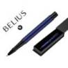 ROLLER BELIUS TURBO ALUMINIO COLOR AZUL Y NEGRO TINTA AZUL CAJA DE DISEÑO