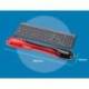 REPOSAMUÑECAS KENSINGTON DUO GEL TECLADO COLOR NEGRO/ROJO 240X182X25 MM