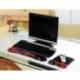 REPOSAMUÑECAS KENSINGTON DUO GEL TECLADO COLOR NEGRO/ROJO 240X182X25 MM