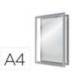 MARCO PORTA ANUNCIOS NOBO IMPRESSION PRO DIN A4 MARCO DE CLIP ALUMINIO 235X13X325 MM