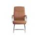 SILLA Q-CONNECT ESCRITORIO MOD ENA SIMIL PIEL BASE METALICA ALT MAX 1050 ANC 630 PROF 650 COLOR CREMA