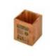 CUBILETE PORTALAPICES LIDERPAPEL ECOUSE BAMBU 8X8X10 CM