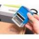 SELLO ENTINTADO AUTOMATICO Q-CONNECT CONTABILIZADO ALMOHADILLA 14X38 MM COLOR AZUL