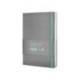 CUADERNO CON GOMILLA ANTARTIK NOTES TAPA DURA A5 HOJAS LISAS GRIS Y TURQUESA 100 HOJAS 80 GR FSC