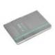 CUADERNO CON GOMILLA ANTARTIK NOTES TAPA DURA A5 HOJAS LISAS GRIS Y TURQUESA 100 HOJAS 80 GR FSC