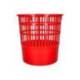 PAPELERA PLASTICO Q-CONNECT 15 LITROS COLOR ROJO 285X290 MM