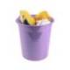 PAPELERA PLASTICO LIDERPAPEL LAVANDA OPACO 13 LITROS 275X285 MM
