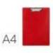 PORTANOTAS Q-CONNECT PLASTICO 50% RECICLADO DIN A4 ROJO GROSOR 2,1MM