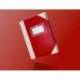 LIBRO CARTONE COSIDO FERNANDES FLECHA DIN A5+ RAYADO HORIZONTAL 50 HOJAS 100 GR ROJO