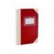 LIBRO CARTONE COSIDO FERNANDES FLECHA DIN A4+ RAYADO HORIZONTAL 50 HOJAS 100 GR ROJO