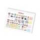 CALENDARIO ESPIRAL TRIANGULAR LIDERPAPEL DE SOBREMESA IMAGENES 2025 19X19 CM PAPEL 128 GR CON PEGATINAS
