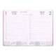 AGENDA ENCUADERNADA LIDERPAPEL MYKONOS A5 2025 DÍA PÁGINA COLOR ROSA PAPEL 70 GR