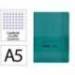 CUADERNO CON GOMILLA ANTARTIK NOTES TAPA BLANDA A5 HOJAS CUADRICULA VERDE AGUAMARINA 80 HOJAS 80 GR FSC