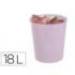 PAPELERA PLASTICO ARCHIVO 2000 ECOGREEN 100% RECICLADA 18 LITROS COLOR MALVA PASTEL