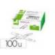 CLIPS ZINC Q-CONNECT N 4 LABIADOS 50 MM CAJA DE 100 UNIDADES