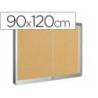 Vitrina de anuncios q-connect marco de aluminio medidas 900 x 1200 mm.