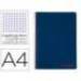 Bloc Liderpapel Din A4 wonder cuadrícula 4mm tapa polipropileno 90 gr color azul