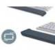 REPOSAMUÑECAS LEITZ ERGO PARA TECLADO AJUSTABLE GRIS OSCURO