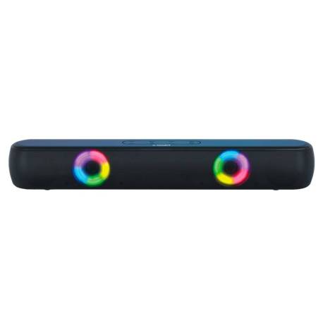 BARRA DE SONIDO Q-CONNECT BLUETOOTH CON ILUMINACION LED Y CONTROL DE VOLUMEN COLOR NEGRO