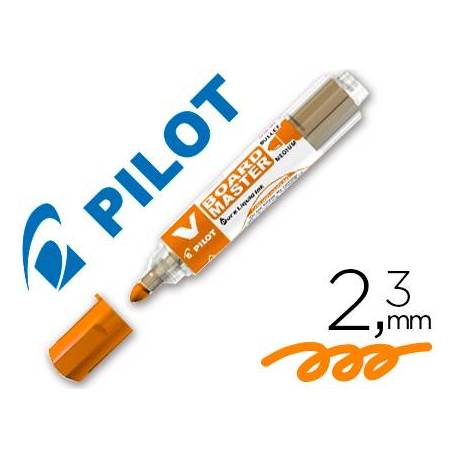 Rotulador Pilot Vboard Master color naranja para pizarra blanca