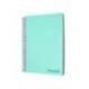Bloc Liderpapel Din A4 micro wonder cuadrícula 5mm 5 bandas 4 taladros tapa polipropileno 90 gr color verde