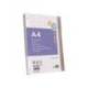 RECAMBIO LIDERPAPEL A4 200+50 HOJAS 90G/M2 CUADRO 5 MM 4 TALADROS BANDAS DE 5 COLORES