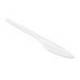 CUCHILLO DE PLASTICO BLANCO REUTILIZABLE PAQUETE DE 100 UNIDADES
