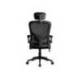 SILLA Q-CONNECT ERGONOMICA PAL ERMO MALLA BASE NYLON ALT MAX 1300 ANC 610 PROF 600 RUEDAS PREMIUM COLOR NEGRO