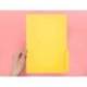 SUBCARPETA CARTULINA LIDERPAPEL FOLIO PESTAÑA INFERIOR 240G/M2 COLOR AMARILLO