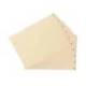 INDICE ALFABETICO LIDERPAPEL CLASIFICADOR CARTULINA PARA ARCHIVADOR CUARTO APAISADO