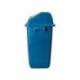 PAPELERA CONTENEDOR Q-CONNECT PLASTICO CON TAPA DE BALANCIN 20 LITROS 340X240X450 MM AZUL